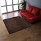 Edge Collections - 6' x 6' - Brown - Elegant Hand Knotted Wool Area Rug for Cozy Interiors - 1 Piece